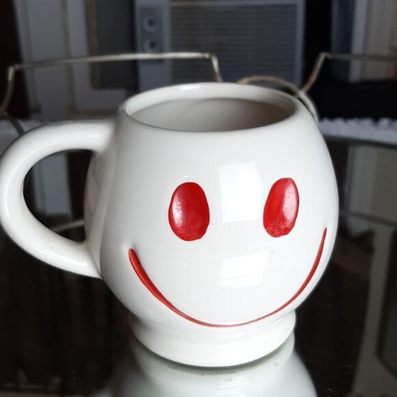 'Vintage 70s   Teleflorist   Happy‎ Mug Red - Picture 1 of 4